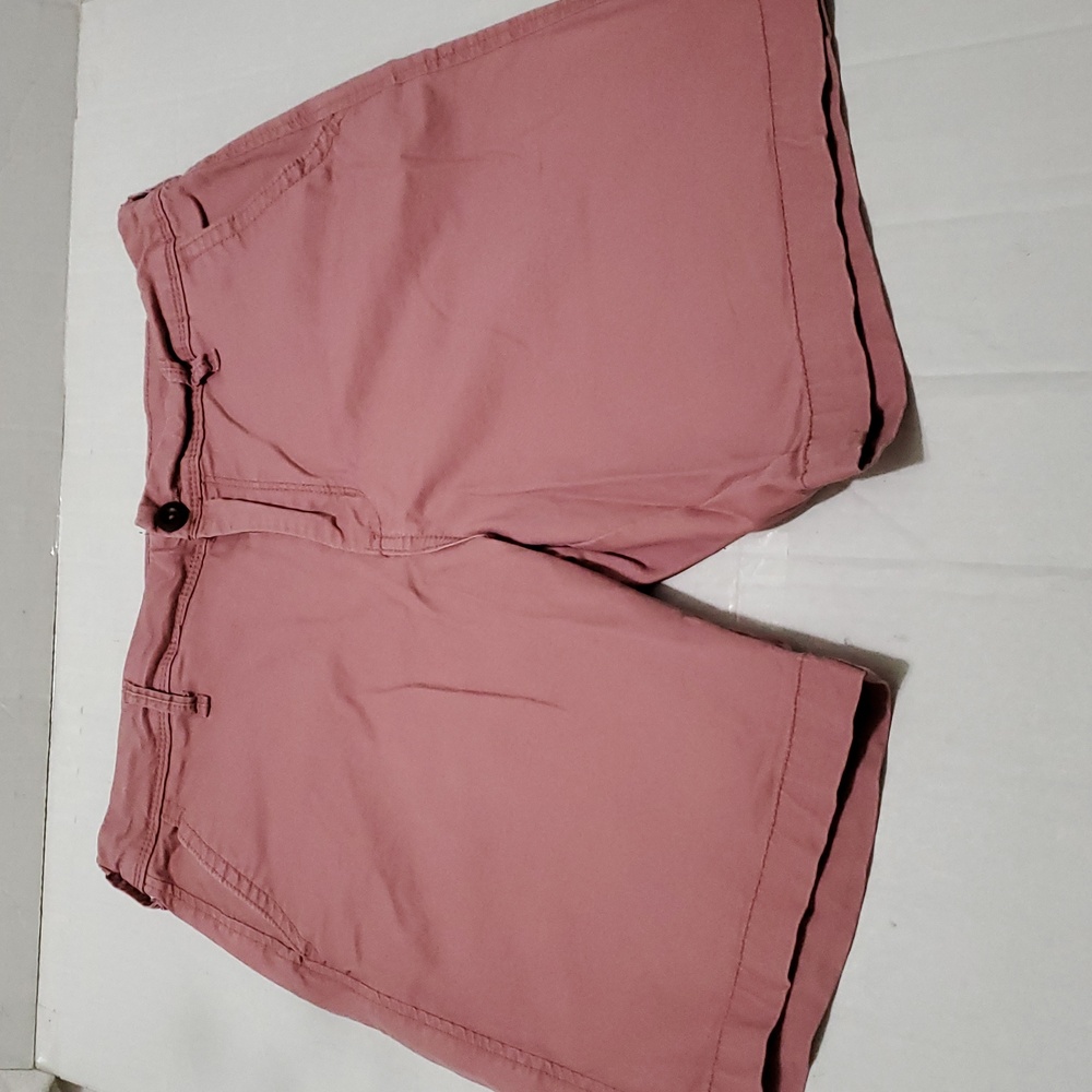 Aeropostale Mauve Pink Flat Front Casual Dressy Chino Shorts 34